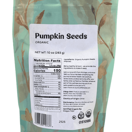 Pepitas (Pumpkin Seeds), Organic