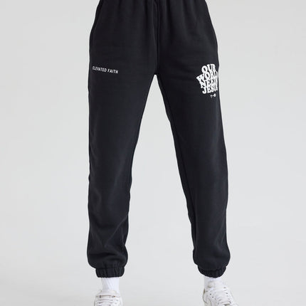 Our World Needs Jesus Black Unisex Sweatpant