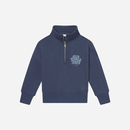 Our World Needs Jesus Kids Half-Zip
