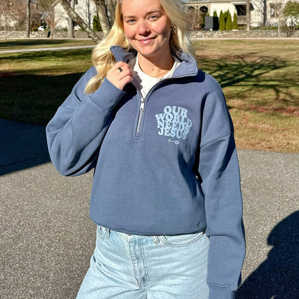 Our World Needs Jesus Women's Half-Zip