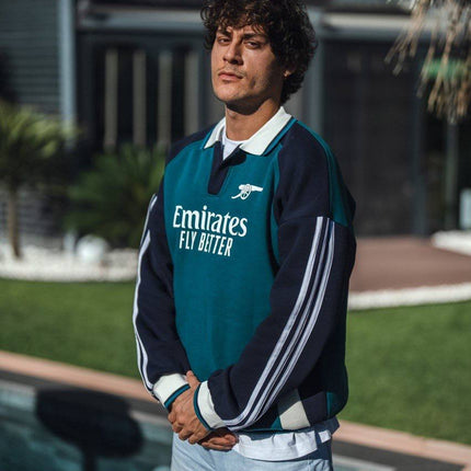 Arsenal Oversized 3-Thread Fleece-Lined Sweatshirt - Cozy and Durable Design