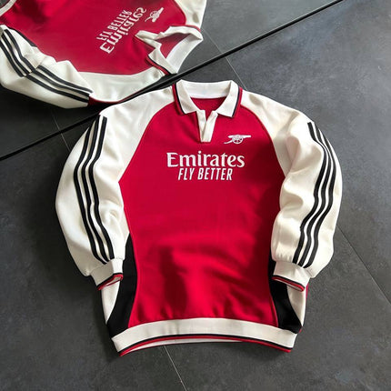 Arsenal Oversized 3-Thread Fleece-Lined Sweatshirt - Cozy and Durable Design
