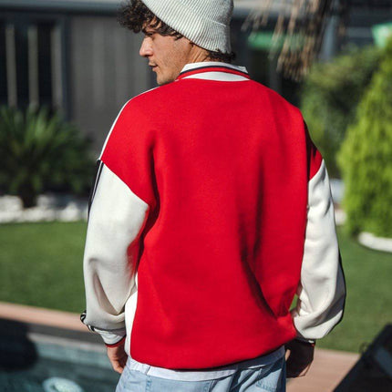 Arsenal Oversized 3-Thread Fleece-Lined Sweatshirt - Cozy and Durable Design