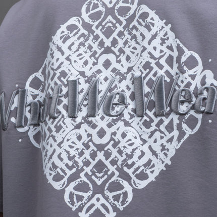 Oversize Cotton Tee - Abstract Diamond Graphic Print