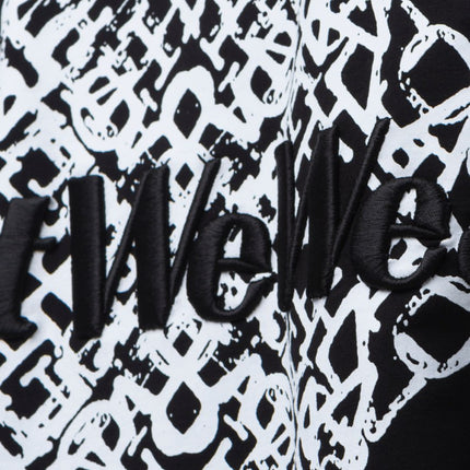 Oversize Cotton Tee - Abstract Diamond Graphic Print