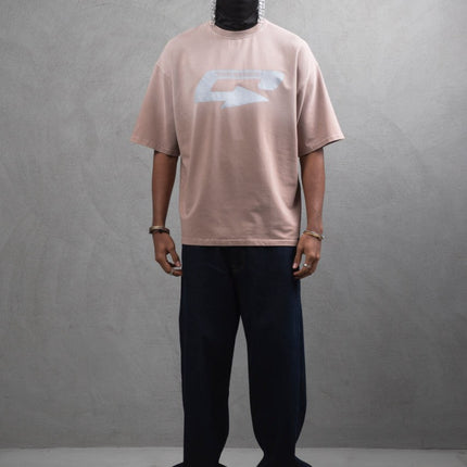 Oversize Cotton Tee – Creating New Roots Futuristic Print