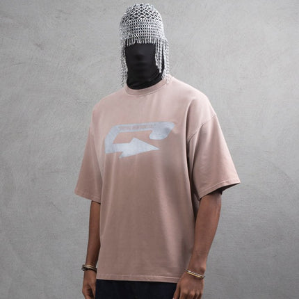 Oversize Cotton Tee – Creating New Roots Futuristic Print
