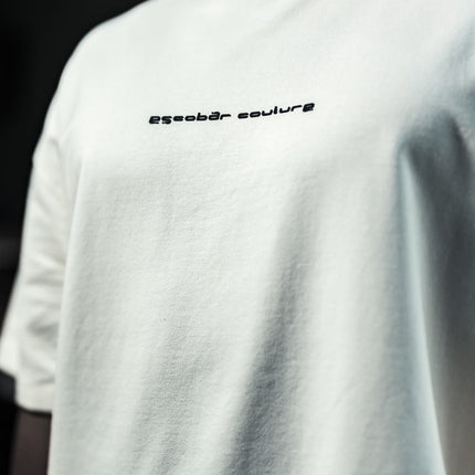 Couture Oversize Cotton T-Shirt – Back Embroidered Streetwear Tee