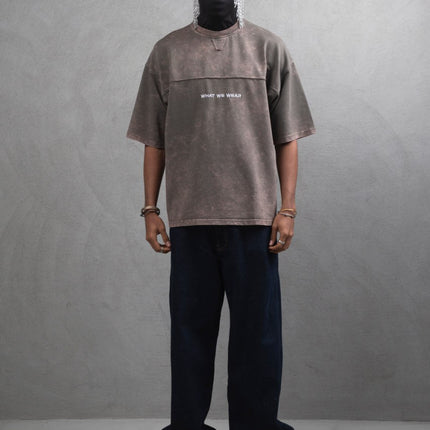 What We Wear Panel Oversize Cotton T-Shirt