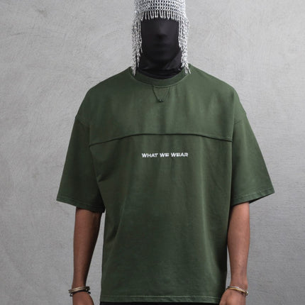 What We Wear Panel Oversize Cotton T-Shirt