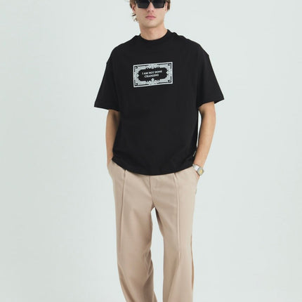 I Am Not Done Changing Panel Oversize Cotton Tee