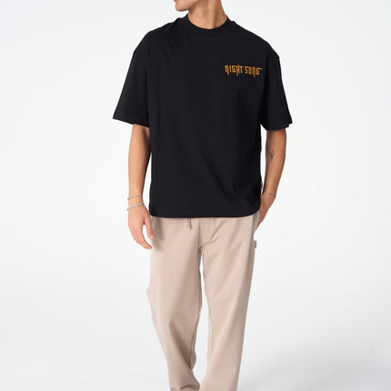 Night Song Jellyfish Graphic Oversize Cotton Tee