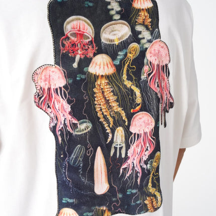 Night Song Jellyfish Graphic Oversize Cotton Tee