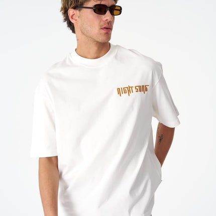 Night Song Jellyfish Graphic Oversize Cotton Tee