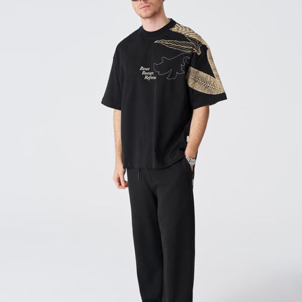 Reset Restart Refocus Organic Graphic Oversize Tee