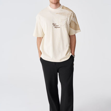 Reset Restart Refocus Organic Graphic Oversize Tee