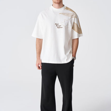 Reset Restart Refocus Organic Graphic Oversize Tee