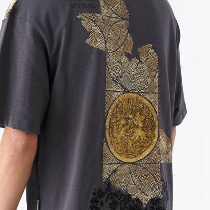 Oversize Cotton Tee / Ornate Animal Graphic Print "Fear Of Being Average"