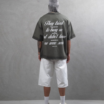 They Tried To Bury Us Oversize Cotton Tee