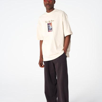 Time Of Chaos Vase Graphic Oversize Cotton Tee