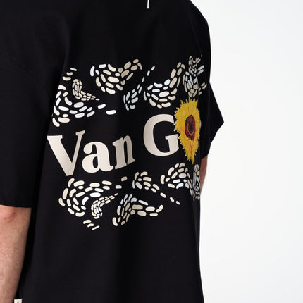 Oversize Cotton Tee / Vincent Van Gogh Artist Name & Art Print