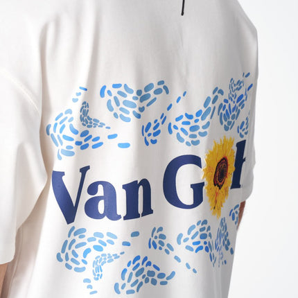 Oversize Cotton Tee / Vincent Van Gogh Artist Name & Art Print