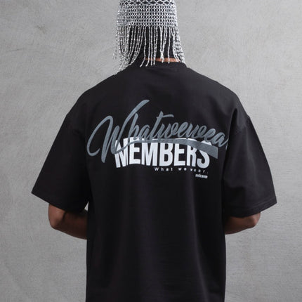 What We Wear MEMBERS Oversize Graphic Cotton T-Shirt – Unisex Streetwear