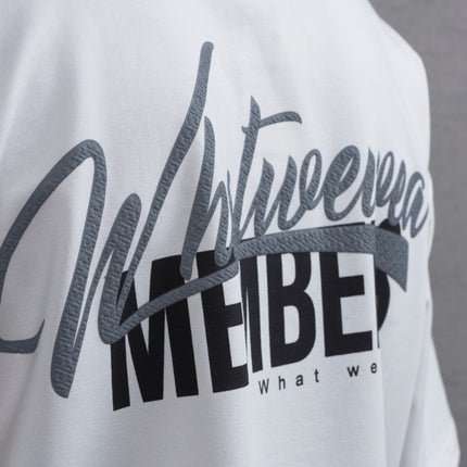 What We Wear MEMBERS Oversize Graphic Cotton T-Shirt – Unisex Streetwear