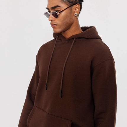 Oversized Hoodie Sweatshirt in Solid Color