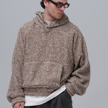 Oversized Bouclé Hoodie
