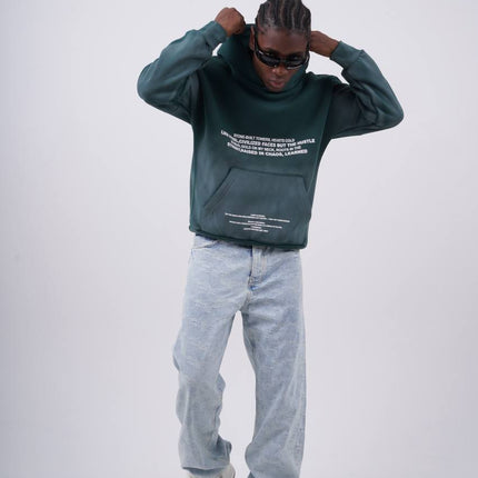 Oversized "Civilization" Graphic Hoodie - Unisex Streetwear Sweatshirt