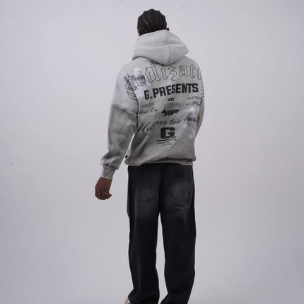 Oversized "Civilization" Graphic Hoodie - Unisex Streetwear Sweatshirt