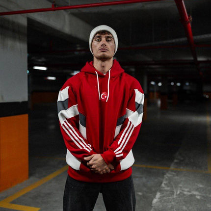 Oversized Hoodie with Turkish Flag Design