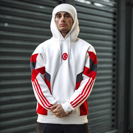 Oversized Hoodie with Turkish Flag Design