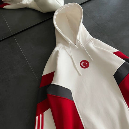 Oversized Hoodie with Turkish Flag Design