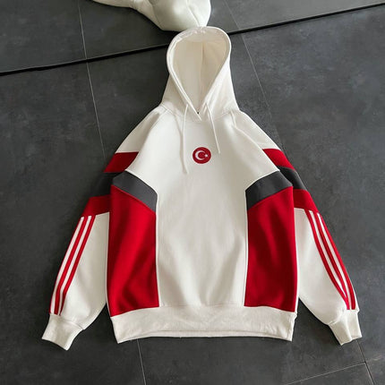 Oversized Hoodie with Turkish Flag Design