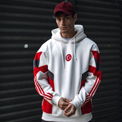 Oversized Hoodie with Turkish Flag Design
