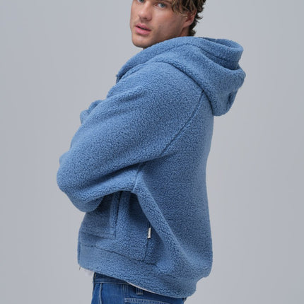 Oversized Sherpa Zip-Up Hoodie – Unisex Streetwear Comfort