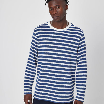 Oversized Striped Knit Sweater
