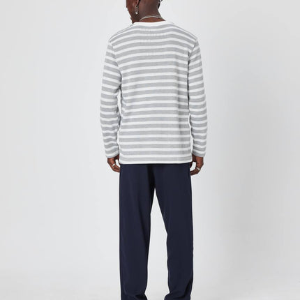 Oversized Striped Knit Sweater
