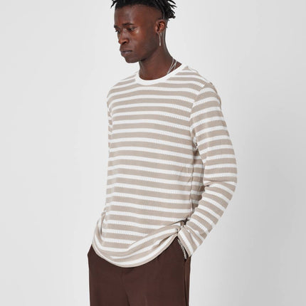 Oversized Striped Knit Sweater