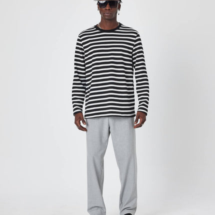 Oversized Striped Knit Sweater