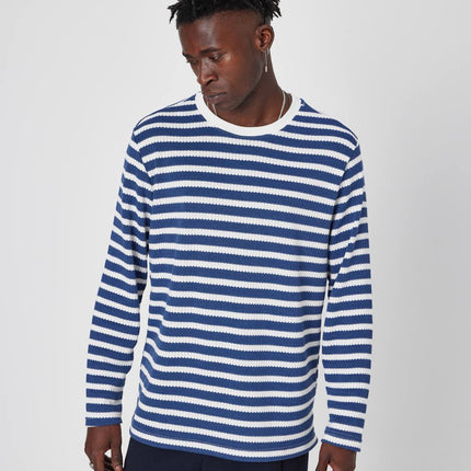 Oversized Striped Knit Sweater