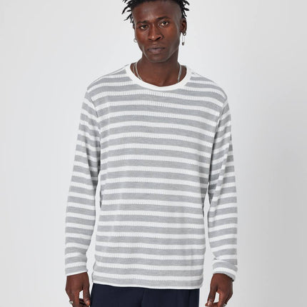 Oversized Striped Knit Sweater