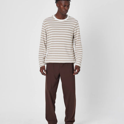 Oversized Striped Knit Sweater