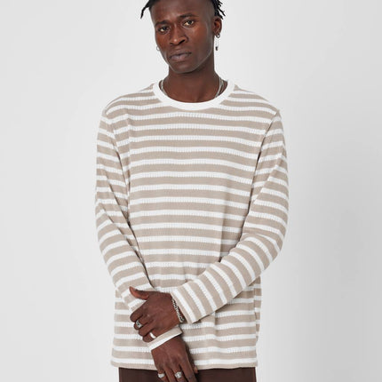 Oversized Striped Knit Sweater