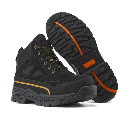 Kiwi Trail Black Suede/Nylon 5" Steel Toe Water Resistant Work Boots [69400]