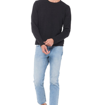Men's French Terry Patch Sleeve Sweatshirt