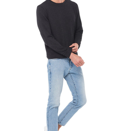 Men's French Terry Patch Sleeve Sweatshirt
