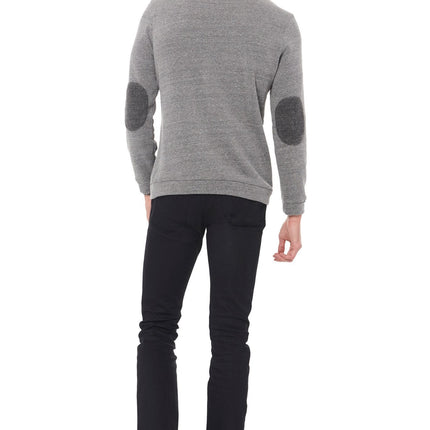 Men's French Terry Patch Sleeve Sweatshirt